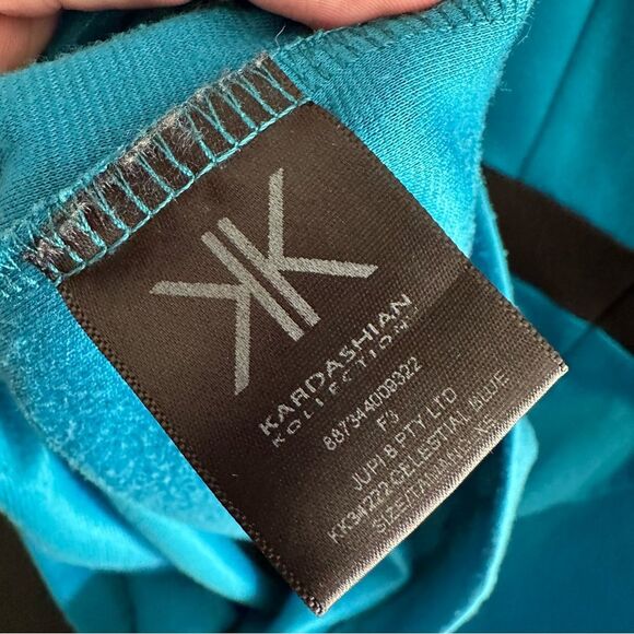 Kardashian Kollection Blue Mini Scoop Neck Dress XS - Picture 8 of 8